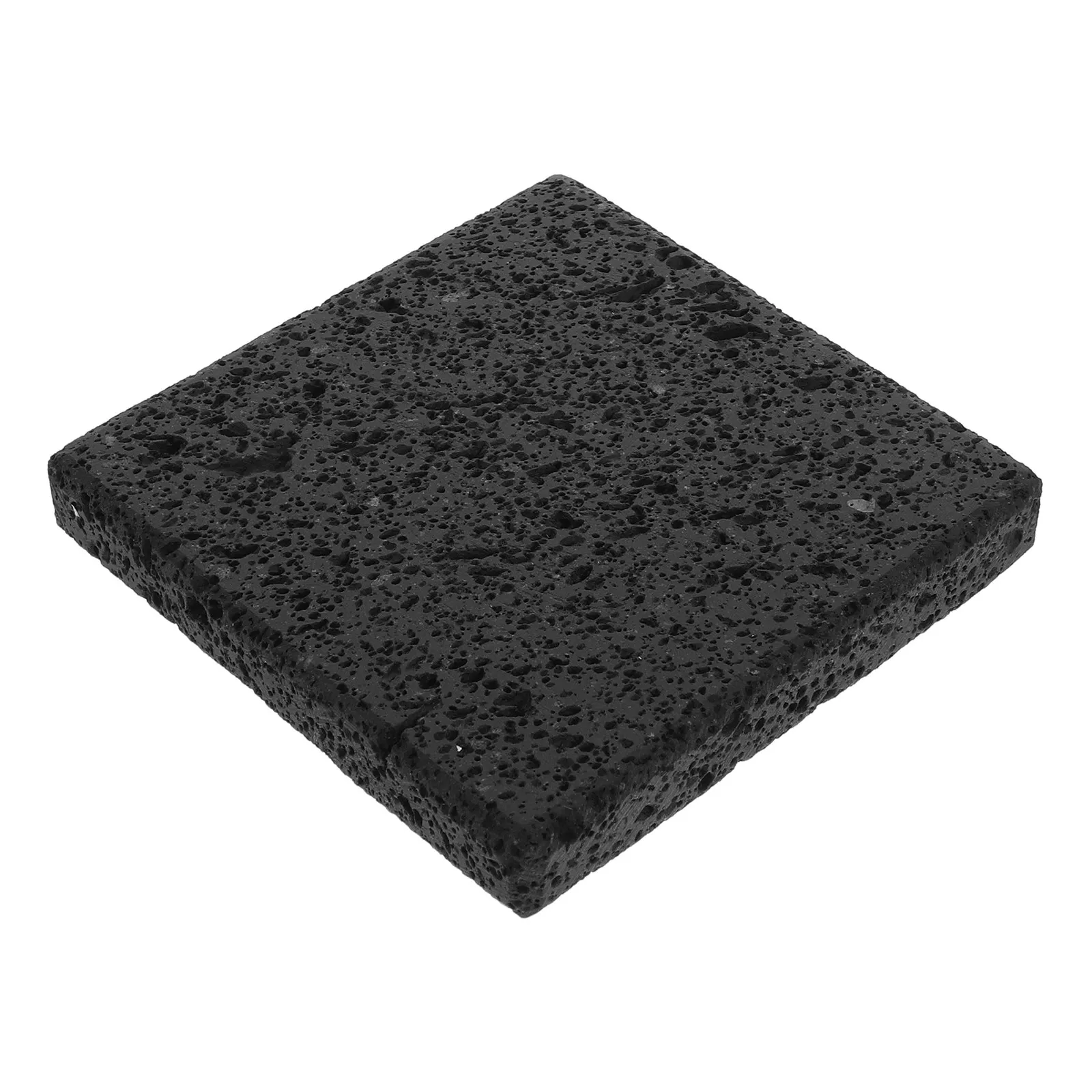 Volcano Stone Cooking Tile 3.9x3.9x0.6 Korean Bbq Grill Plate Gas Grill Lava Rock Cooking Stone Plate Steak Seafood Vegetables