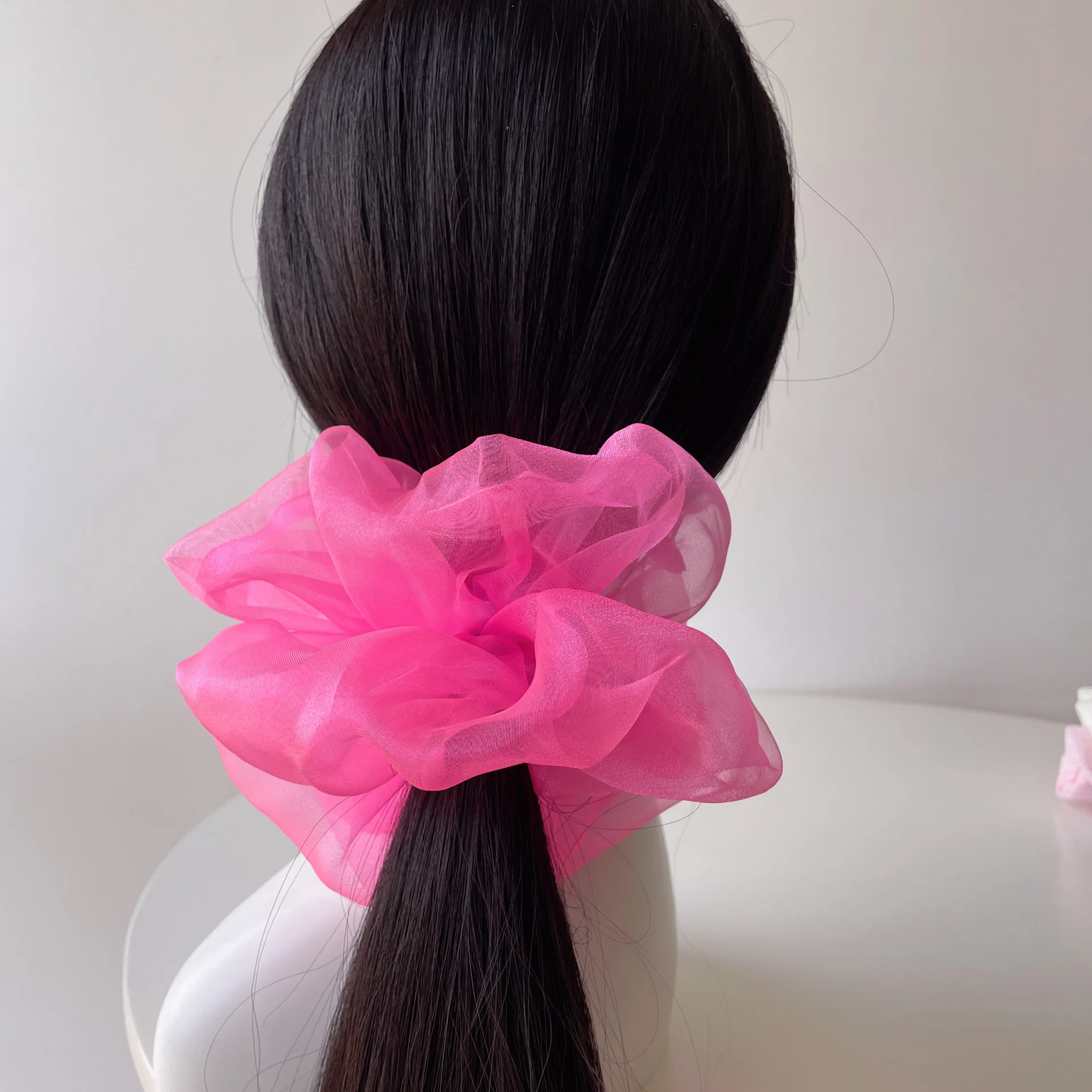

Extra-Large Organza Crystal Bubble Hair Tie – Stylish and Elegant Hair Accessory for Women