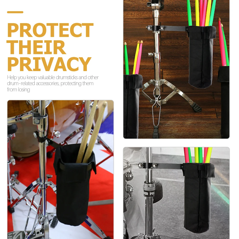 

Drum Stick Bag Drumsticks Case Mountable Holder Single Bags Mallets for Percussion Accessory