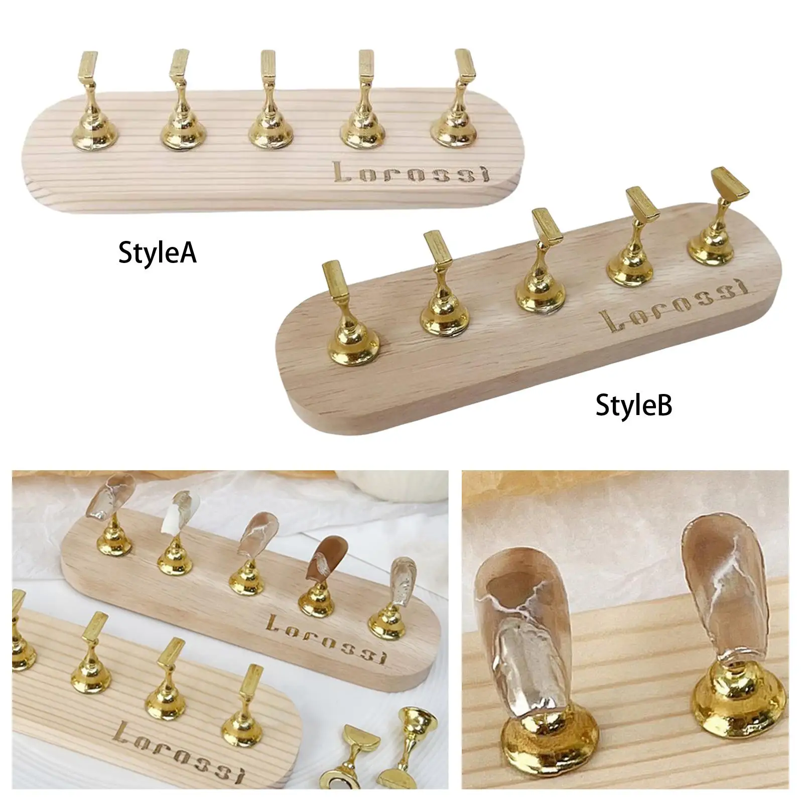 Nail Art Practice Stand with Base Accessories, DIY Nail Art Holder,