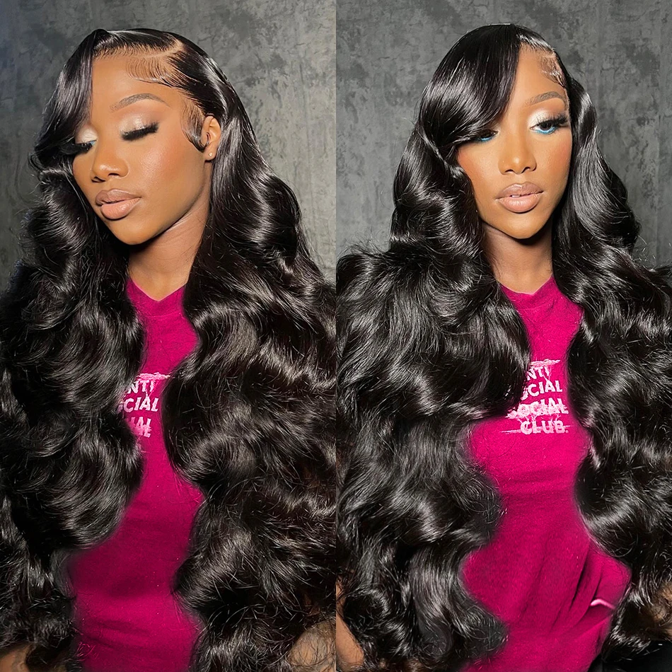 13x4 Water Wave Lace Frontal Wig 250% Brazilian 30 38 inch Body Wave HD Transparent Human Hair Lace Front Wig Pre Plucked