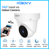 xiaovv 4MP 2K HD 2.4Ghz WiFi Indoor Cctv Camera Night Vision Two-way Audio Human Detection  Auto Tracking Home Security Camera