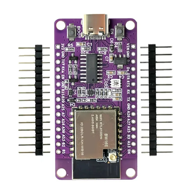 A73E-3X RTL8720DN Dual-Band Wifi Bluetooth-module NICEMCU BW16 Development Board Ingebouwde antenne, ongelast