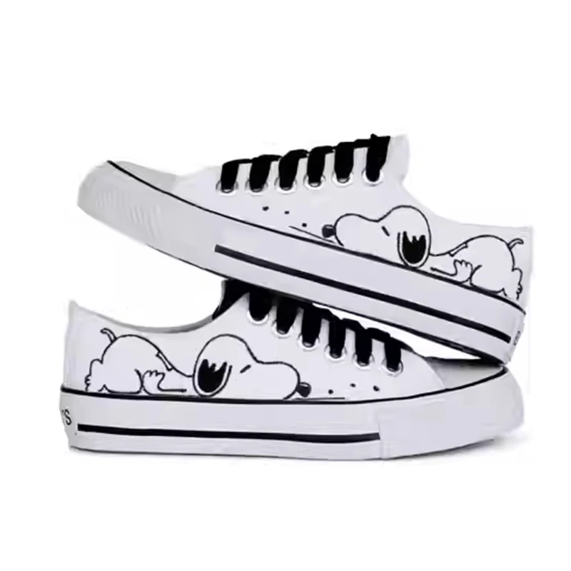 

Anime Cartoon Snoopy Low Cut Canvas Shoes Spring Cute New Unisex Casual Versatile Board Shoes Give A Gift To A Friend