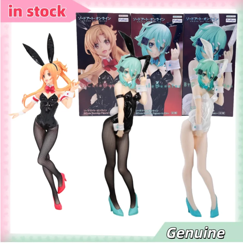 [En stock] Furyu Sword Art Online - Asuna/Leafa/Sinon (Bunny Girl), Aprox. Figura de 25 cm de altura | Colección de modelos originales