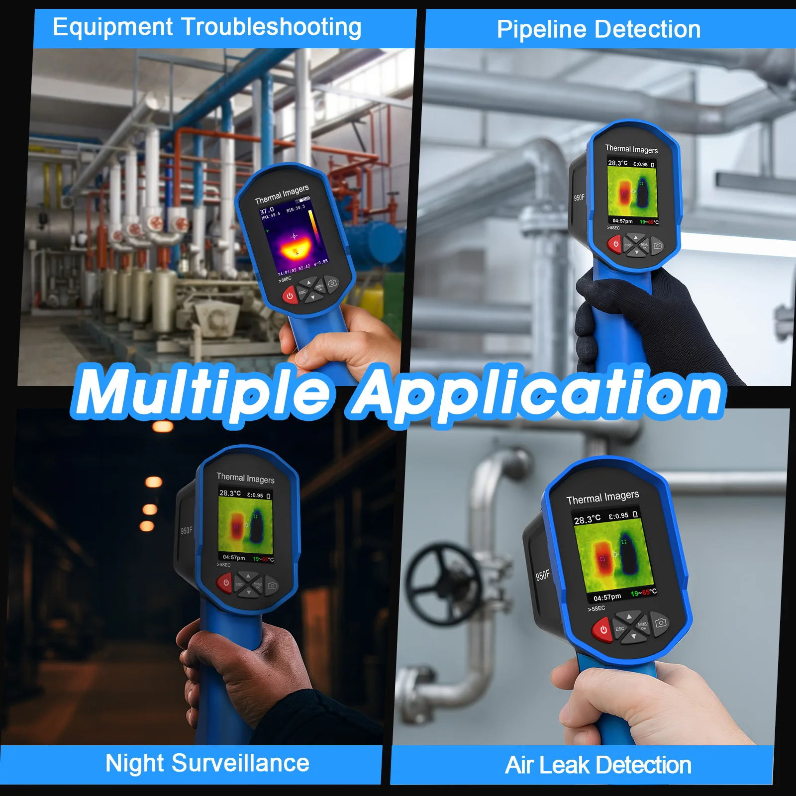 32x32 IR القرار التصوير الحراري بالأشعة تحت الحمراء مع 1024 بكسل 300000 بكسل كاميرا الضوء المرئي 2.4 'رؤية كاملة عالية الدقة #6
