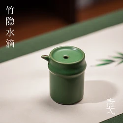 Bamboo Shape Ceramics Calligraphy Water Dropper For inkstone Traditional Chinese Painting Drawing  Four Treasures of the Study