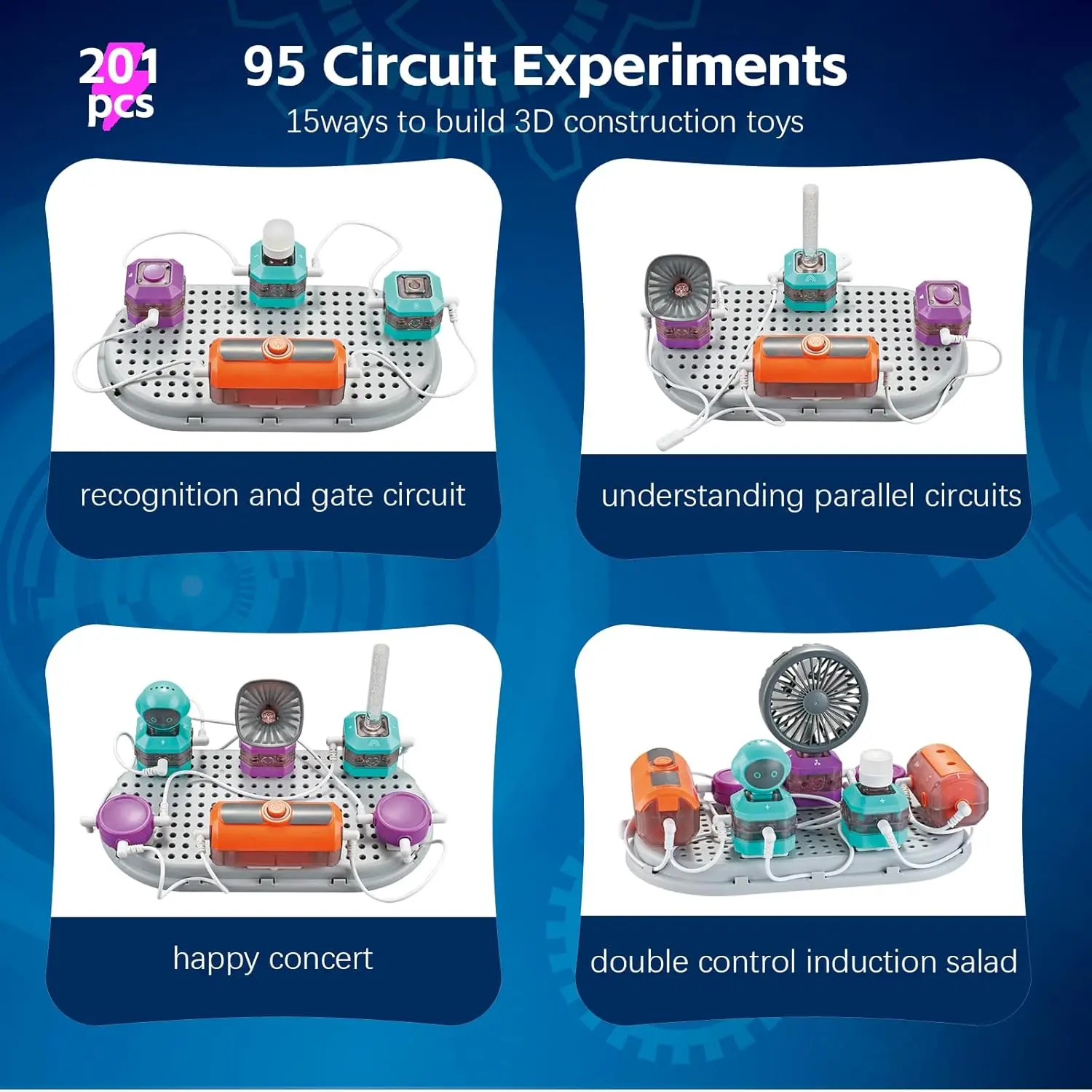 スマートSTEMキット - 回路DIY電子ブロックセット、子供への素晴らしい贈り物