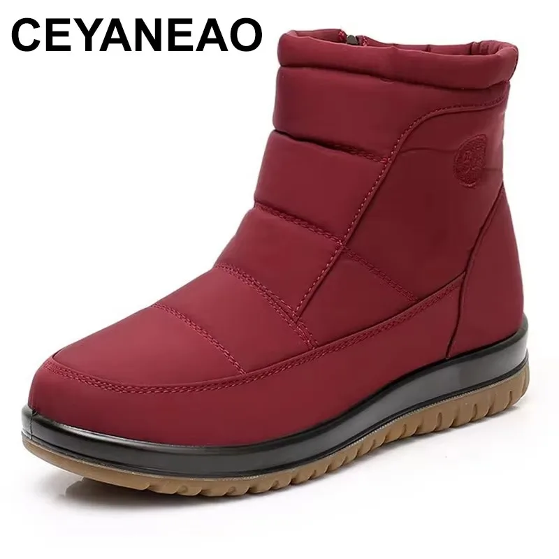 

2025 Ladies Women Boots Winter Shoes for Women Snow Boots Ankle Warm Plus Cotton Boots Platform Shoes Waterproof Booties