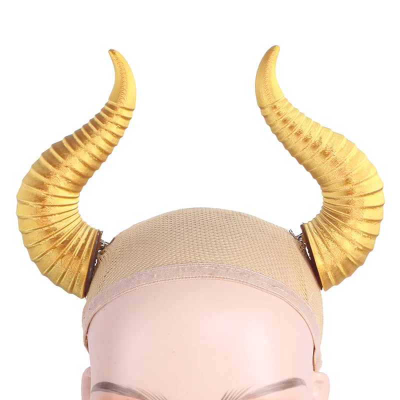 قرون الشيطان تأثيري قرون مشبك شعر دبوس الشعر الساحرة هالوين الشيطان شيطان قرون أغطية الرأس النساء القوطية تأثيري الدعائم