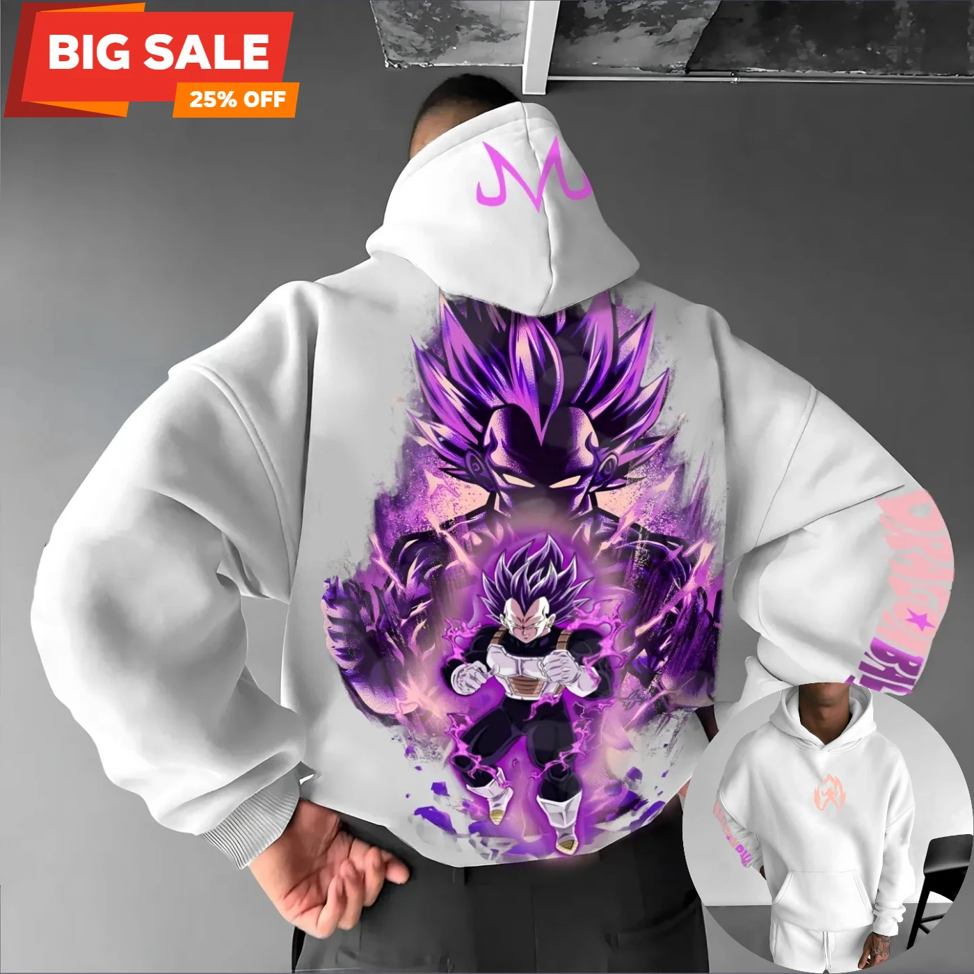Dragon Ball Z Anime 2025 Streetwear Mannen Oversized Hoodie Harajuku Vintage Vrouwen Sweatshirt Met Capuchon Lange Mouwen Top Y2k