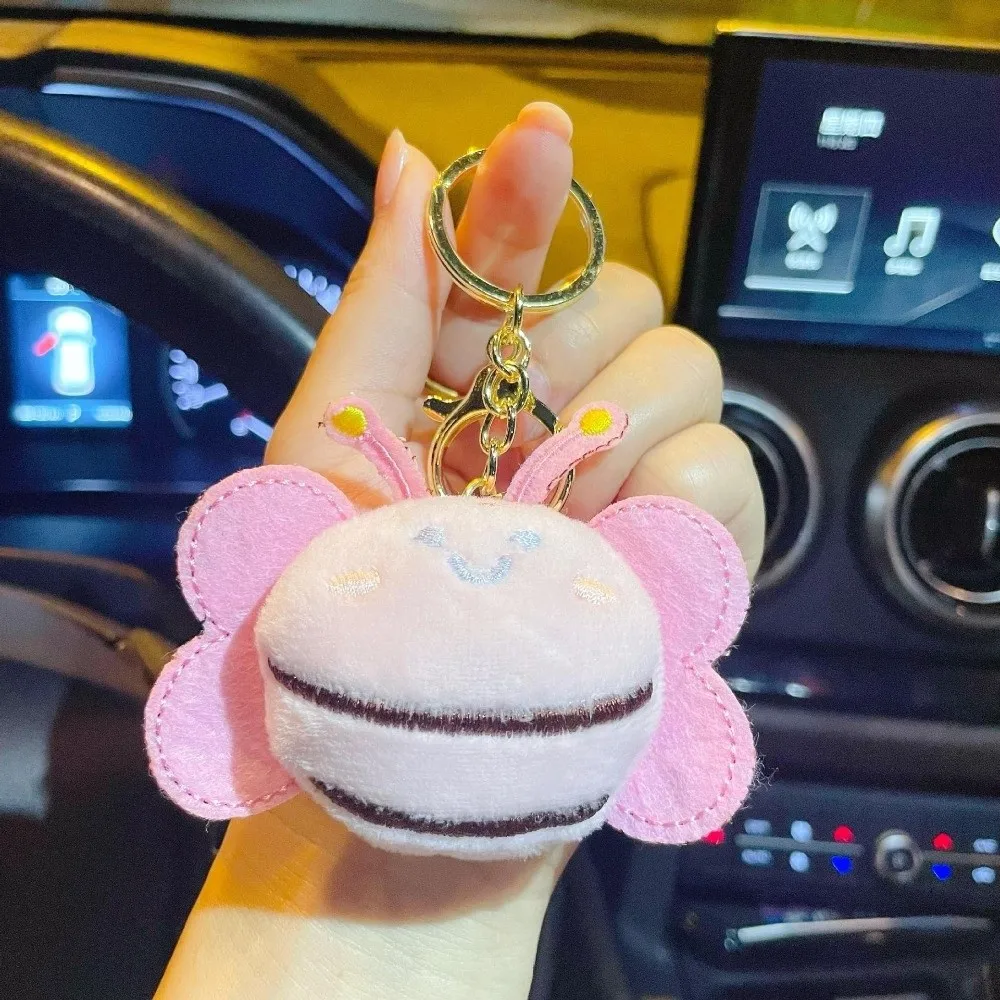 Sweet Bee Design Keychain 1PC Sweet Animal Keychain Hanging Ornament Bag Charm For Women