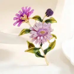 Enamel Daisy Brooches for Women Unisex Flower Pins Multi-color Available Casual Party Accessories Gifts