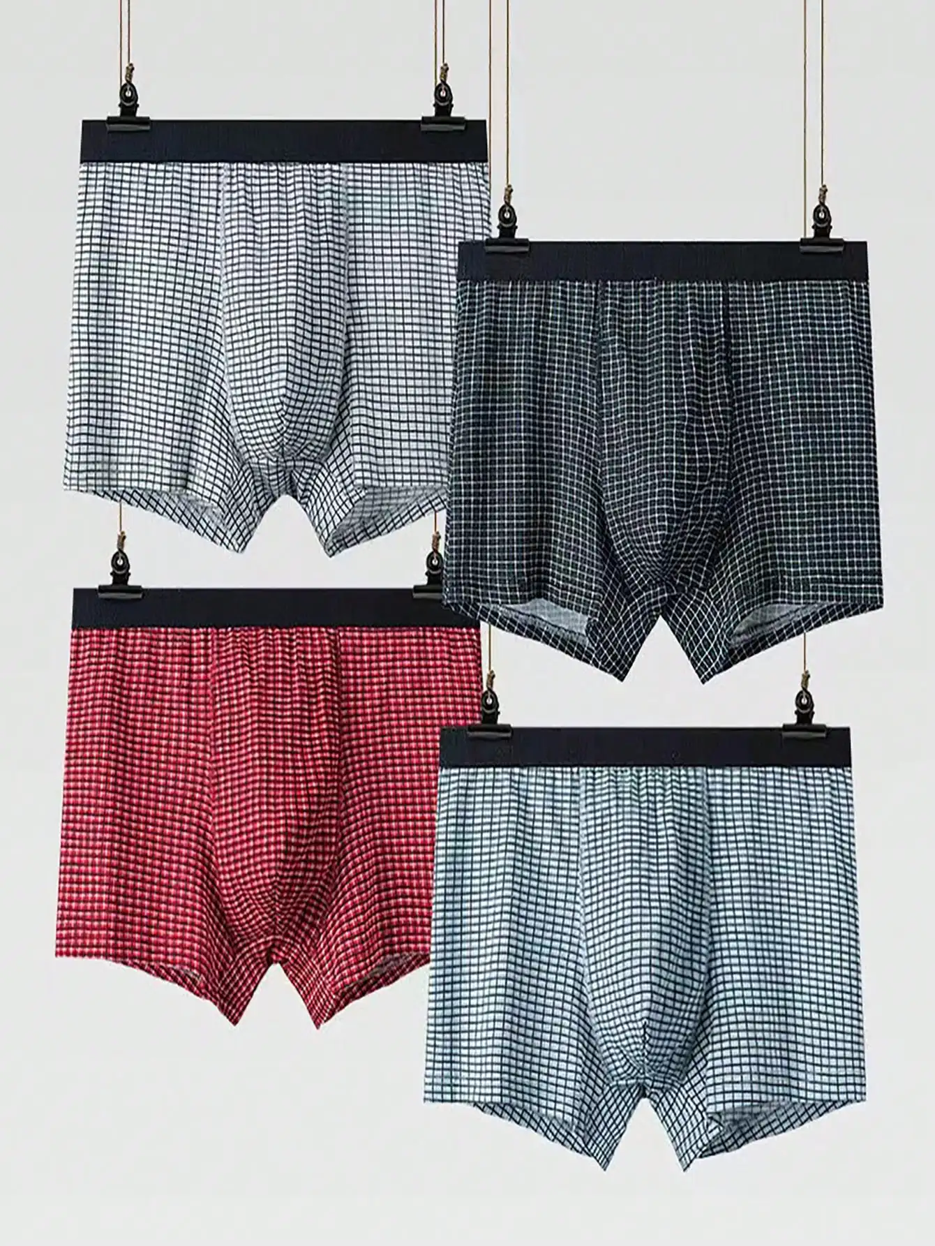 

4 шт. мужское нижнее белье модные спортивные шорты-боксеры сексуальное бесшовное свободное нижнее белье со средней талией мужские шорты-боксеры