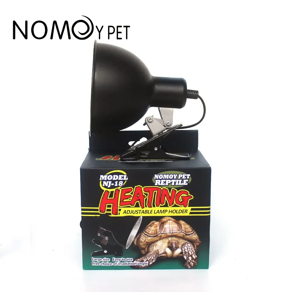 Tartaruga lagarto suplemento lâmpada de cálcio lâmpada suporte de cerâmica clip-on todo em metal abajur universal acessórios pet réptil lâmpada