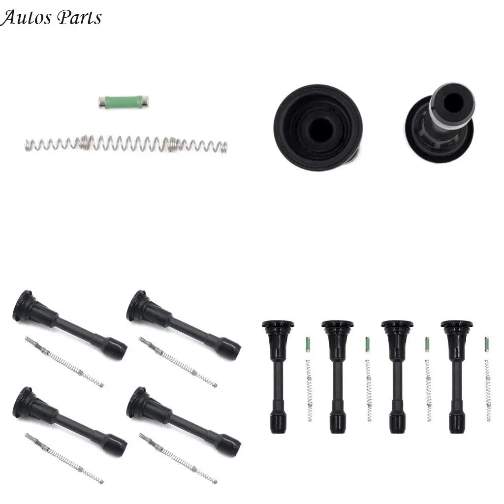 

57BA 1/4Pcs Ignition Coils Boot Replacements For Tiida Qashqai Replaces 22448JA00C 22448-ED000 22448-JA00A