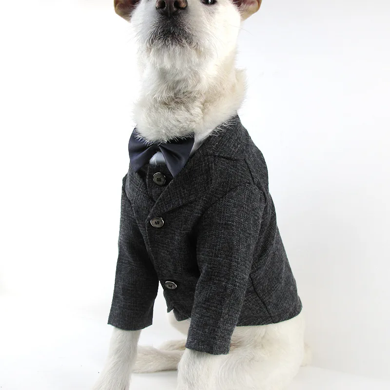 Pet Fighting Suit Dog Suit Vest Dress Ceremonial Dress Pet Supplies Pet Two-Piece Clothes