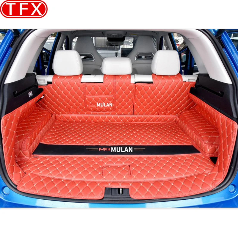 For MG4 2023 MG MULAN EV Car Styling Trunk Protection PU Leather Mat Catpet Interior Cover Part Auto Accessories