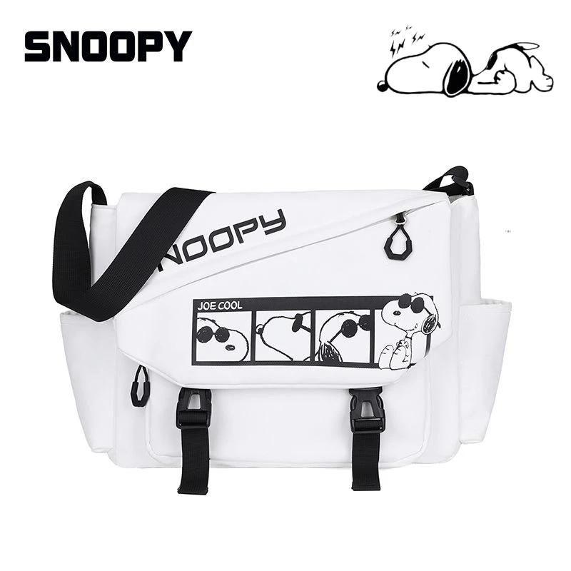 

Snoopy cartoon PU crossbody bag creative for both genders couples casual sports bag anime merchandise Halloween Christmas gift