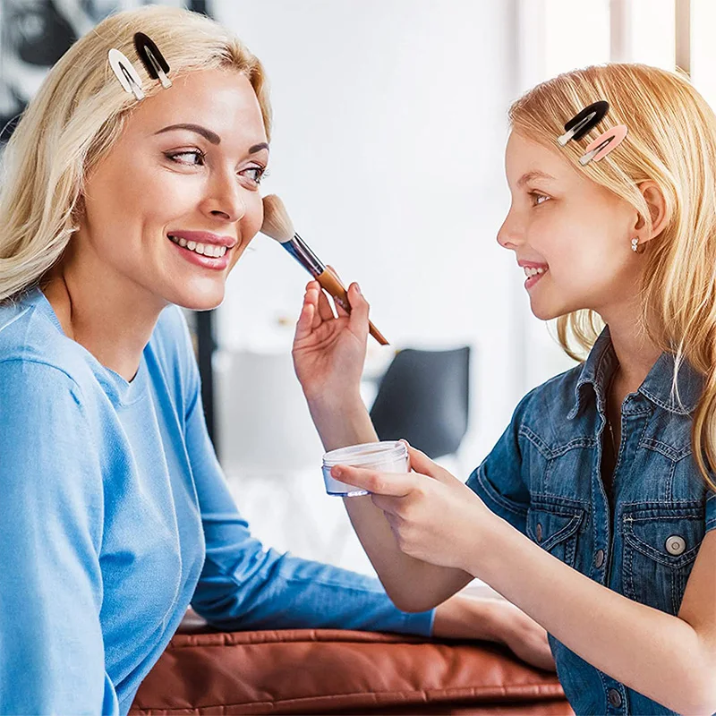 Pinzas básicas para el cabello sin arrugas para mujeres y niñas, maquillaje de peinado, horquillas sin curva, pasadores, accesorios para el cabello