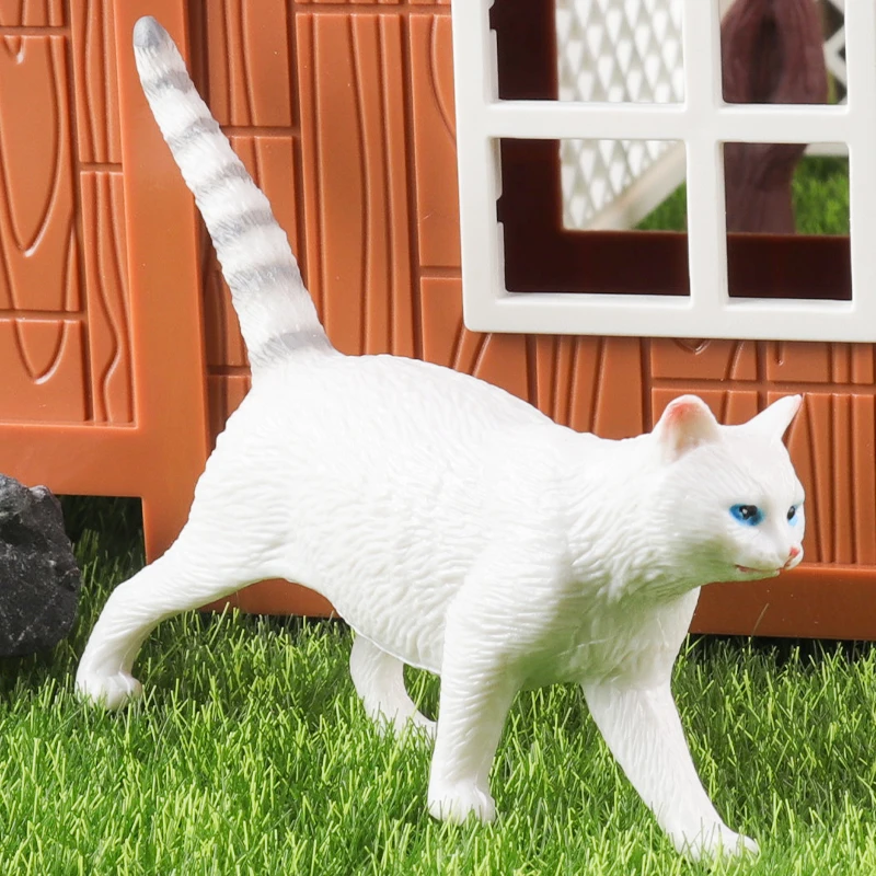 Oenux Siamese Devon Rex Sphynx Perzische Kat Kitty Model Action Figure Beeldje Leuke Woondecoratie Collectie Kinderen Speelgoed Cadeau