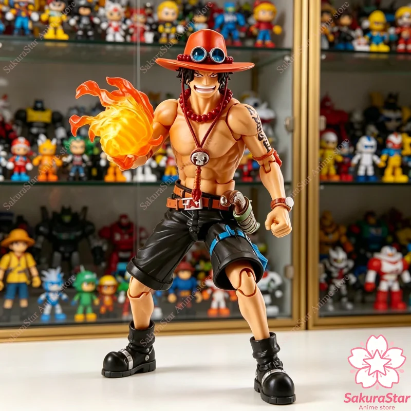 

В наличии: Коллекционная фигурка Bandai SHF One Piece Luffy Portgas D Ace Sabo, модель аниме-персонажа, подарок для детей, игрушка.