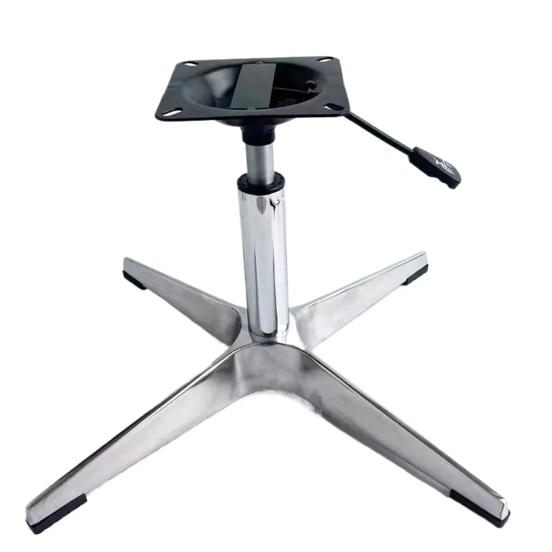 Thickened Aluminum Alloy Four Star Cross Leg Chassis Swivel Chair Base Replacement Accessory for Office Chair Table Furniture