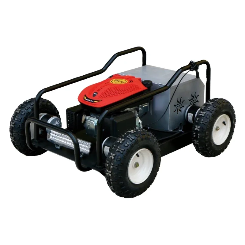 Remote control lawn mower crawler type automatic four-wheel drive lawn mower