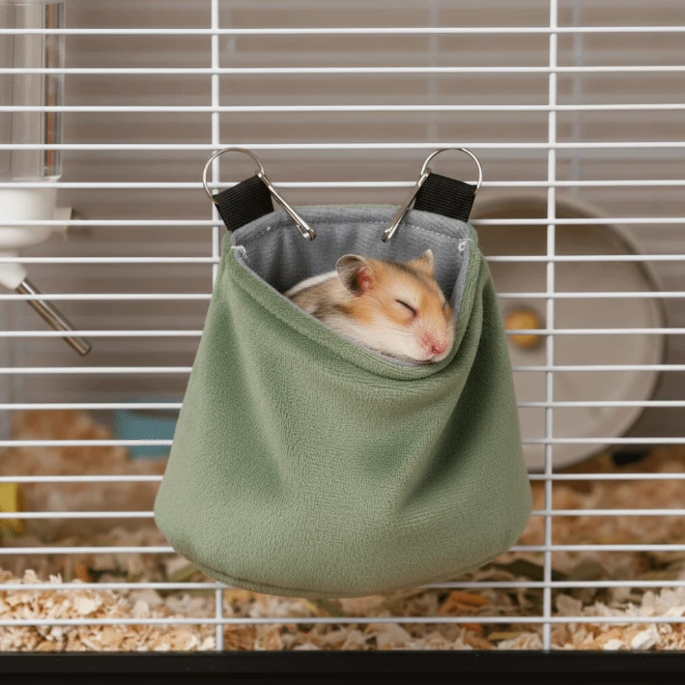 

Pet Bed Super Thick Hamster Warm Nest Warm Insulated Hamster Cage Bed Soft Washable Hamster Hammock Pet Resting