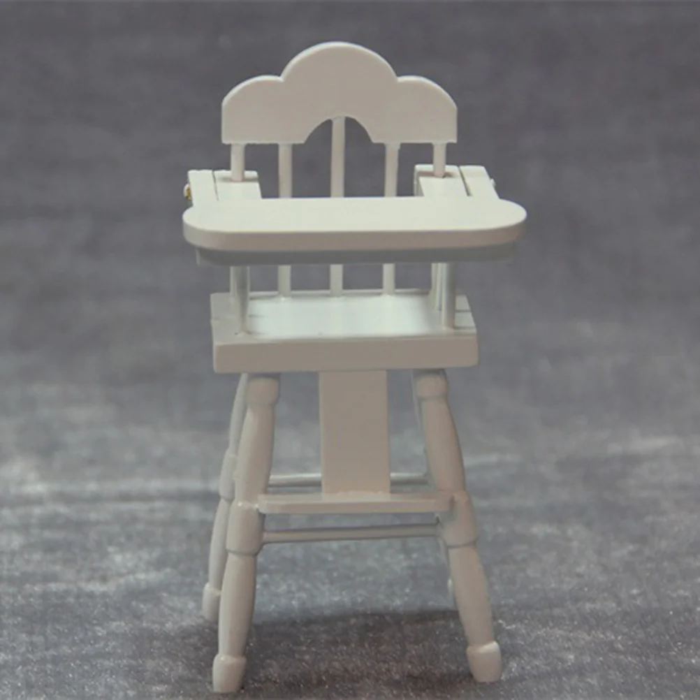 Miniature Landscape Furniture Baby High Chair Toys Table Seat Mold Toddler Feeding Highchair