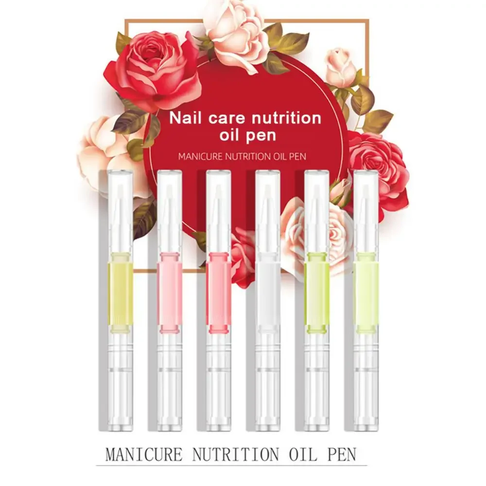 Heallor Taste Nail Nutrition Oil Pen Prevent Agnail Nail Treatments Oil Cuticle Oil Fruit Smells Nourish Skin Softener Care Tool