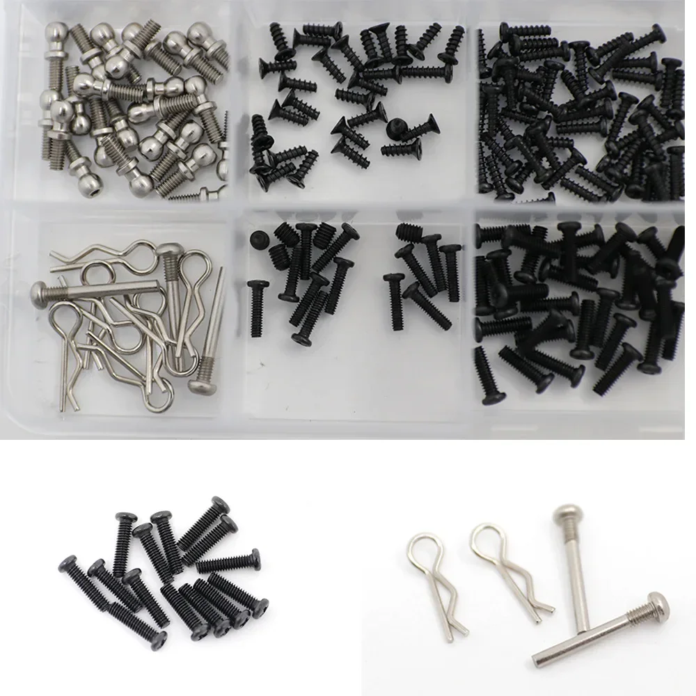 M2 M2.5 M3 Screw Set Fastener Kit For Wltoys A949 A959 A959B K929 184011 1/18 RC Car Spare Parts Upgrade Accessories