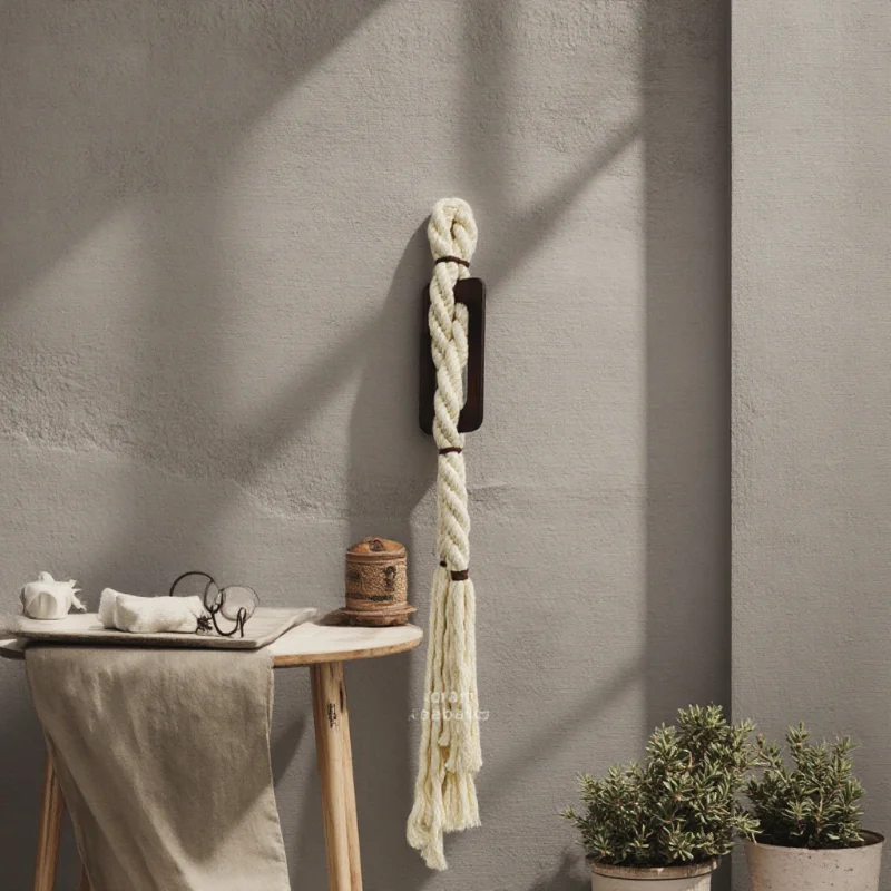 

Handmade Macrame Knot Wall Hanging for Luxury Home and Restaurant Decor, Boho Style Cotton Rope