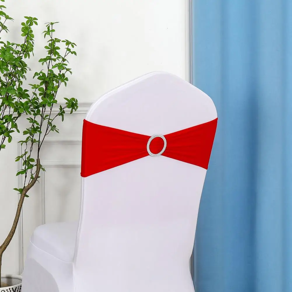 Elastic Chair Back Sleeve 10pcs Chair Back Flower Covers Elastic Wrinkle-resistant Chair Sleeves No-tie Decorative for Weddings
