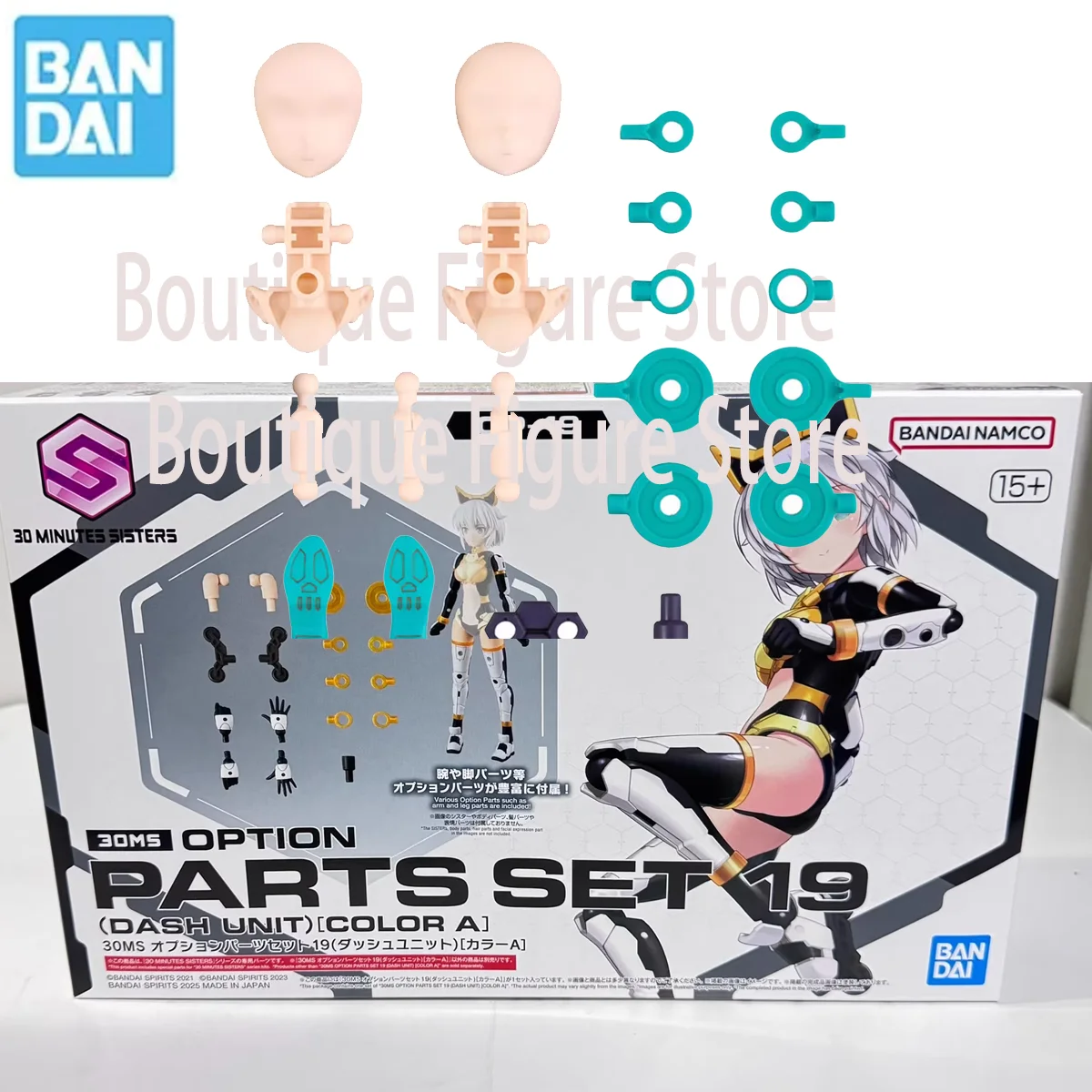 

Bandai Origina 30ms Mobile Suit Girl Parts OPTION PARTS SET19(DASHUNIT)COLOR.A1 Anime Action Figure Assembly Model Toys Gifts
