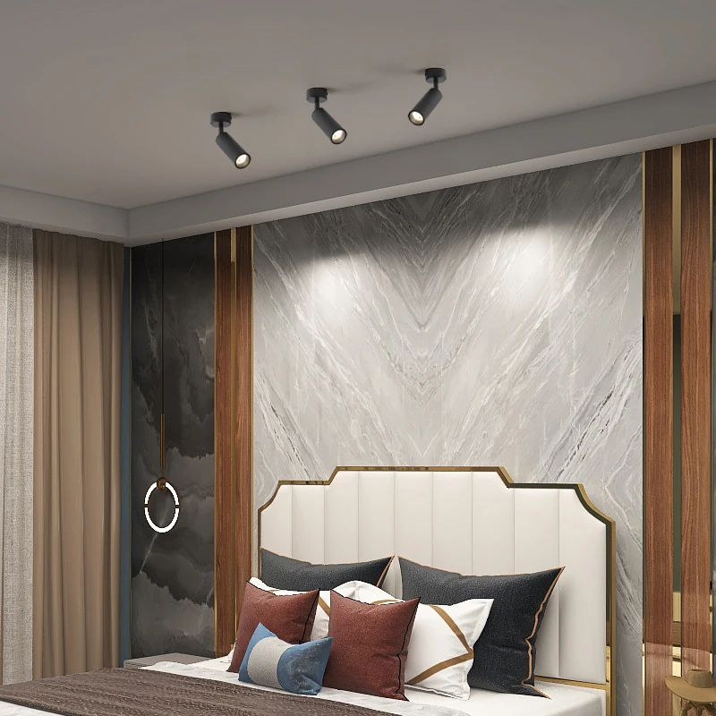 BRGT LED Mini Spotlights Surface Mounted Adjustable Foco Led 3W 7W 10W Ceiling Lamp AC110V 220V For Home Shop Indoor Lighting