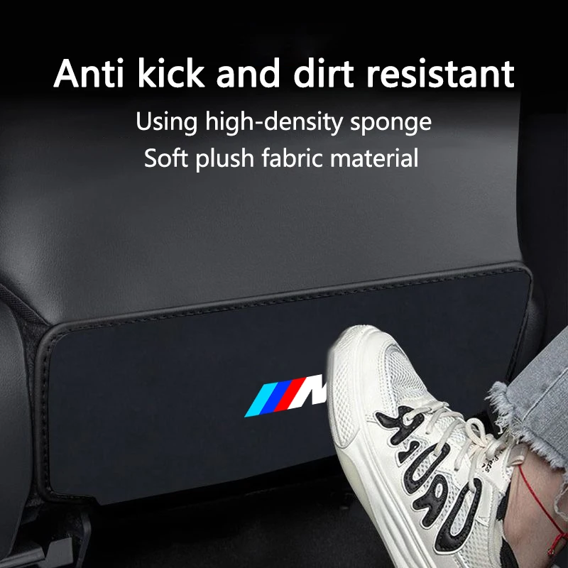 Car Rear Seat Back Anti Kick Pad Children Anti Dirty Protective Mat For BMW M X1 X2 X3 X5 X6 E46 E39 E90 E36E60 E34 E30 F30 G20 view 3