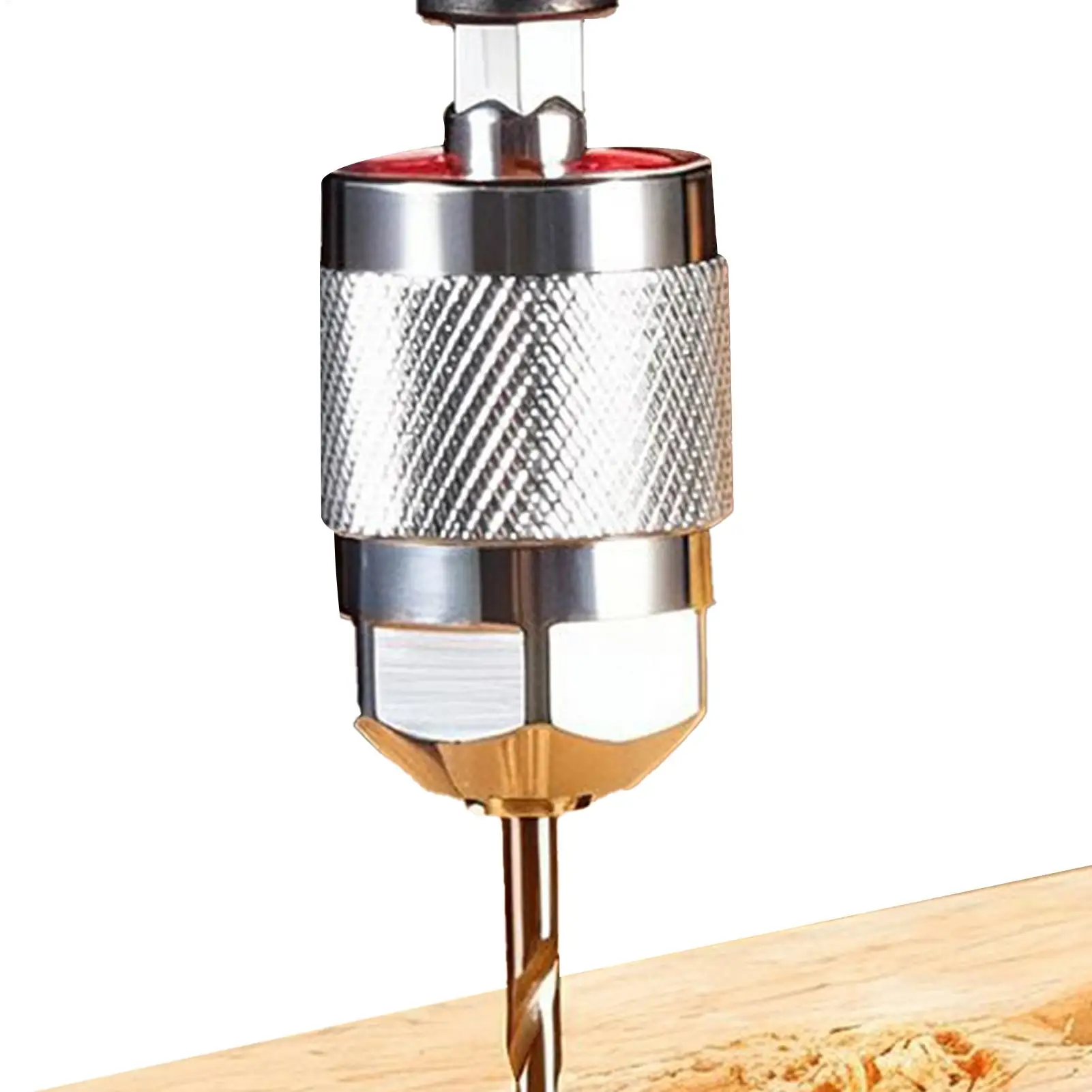 

Бесключевой сверлильный патрон 1/4 дюйма, сверхмощная насадка, 3-кулачковый шестигранный хвостовик, адаптер для сверла для деревообработки, обработки металла, дома