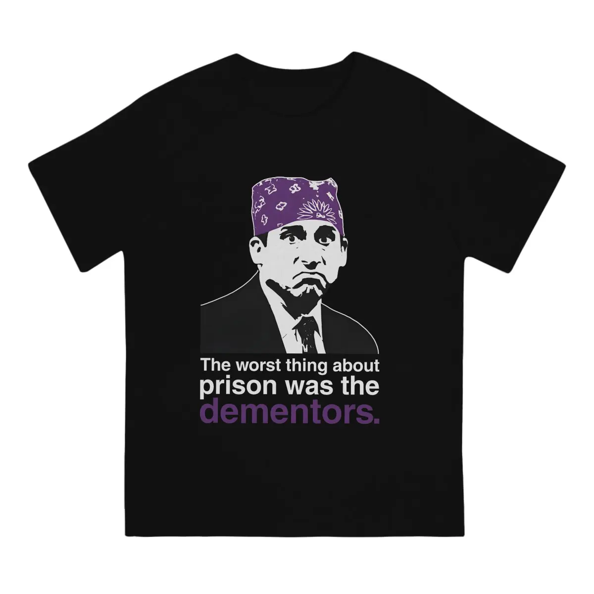 Prison T Shirts for Men Pure Cotton Hipster T-Shirt Round Neck Steve Carell Tee Shirt Short Sleeve Clothing Summer