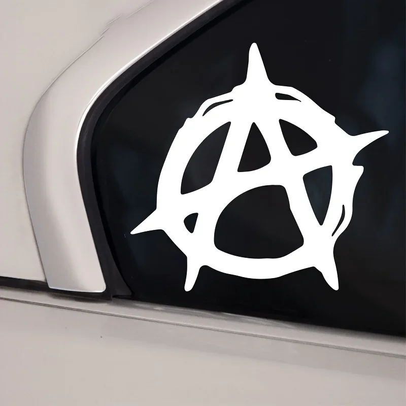 

1PC Edgy Anarchy Symbol Car Sticker - Perfect for Car Bumpers, Windows, Laptops & Phone Cases