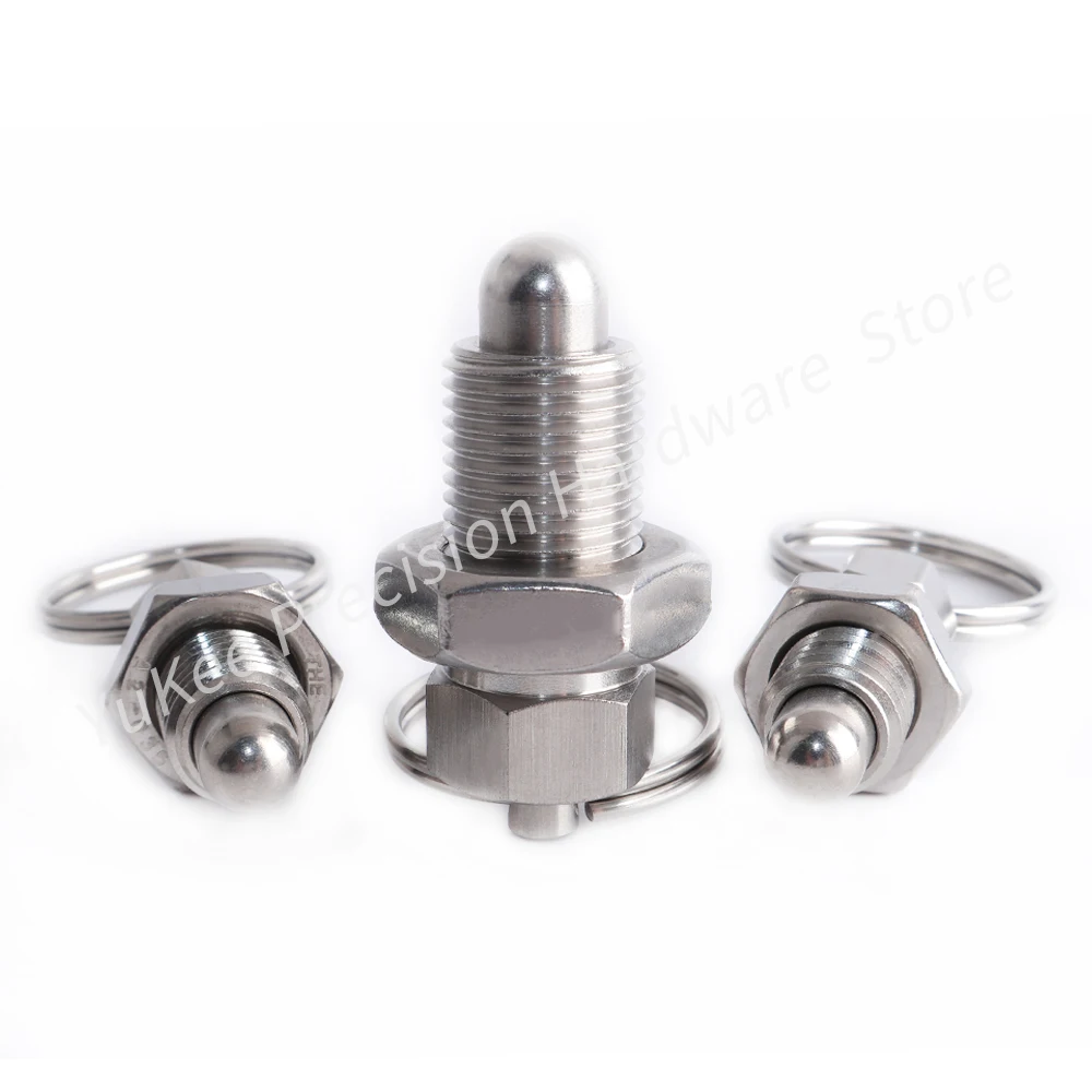 Customized M6M8M10M12M16 Stainless Steel Pull Ring Type Round Head Pin Grip Pull Ring Extension Index Pin Spring Positioning Pin