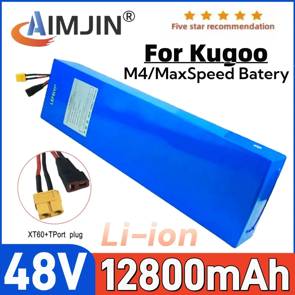 

Used for Kugoo M4/MaxSpeed lithium-ion battery 13S4P 48V 12800mAh built-in BMS rechargeable battery pack