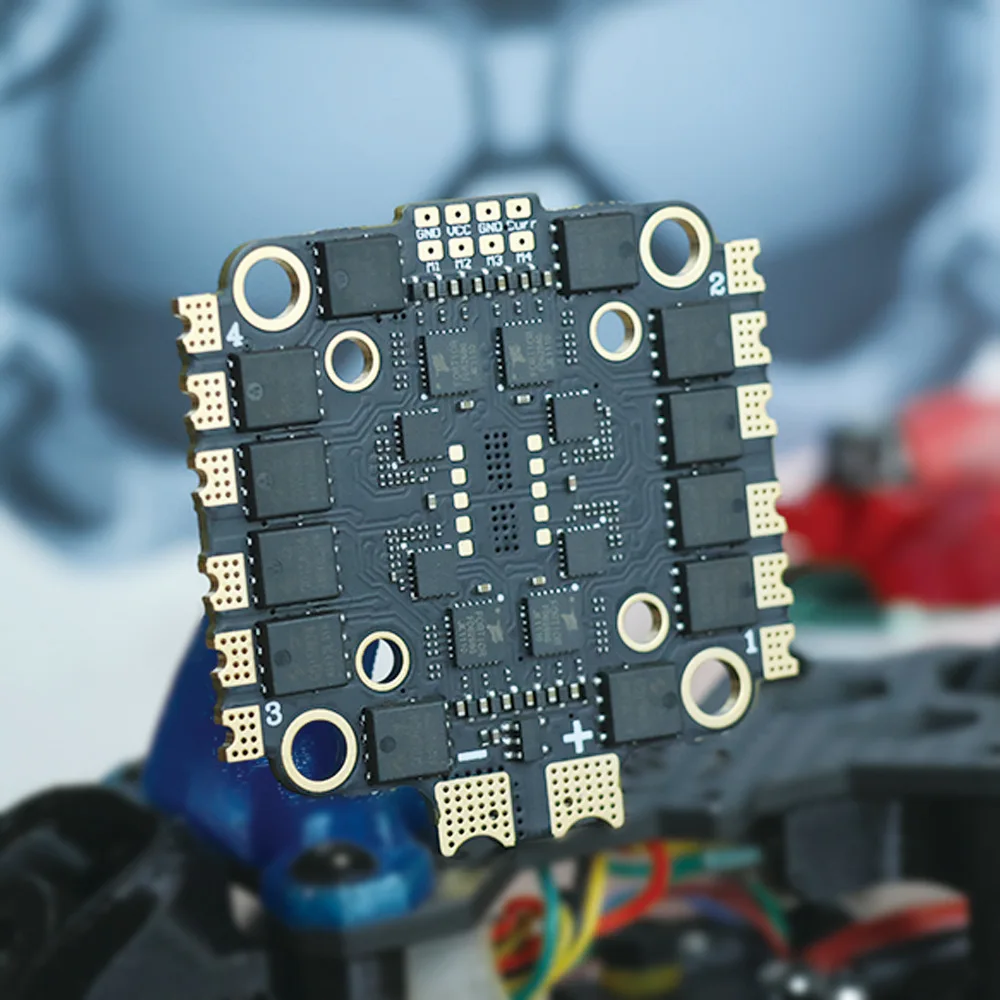 Haike 8-position 50a6s four-in-one ESC double-hole spacing fpv racing cross machine 55a model aircraft can brush Bluebird