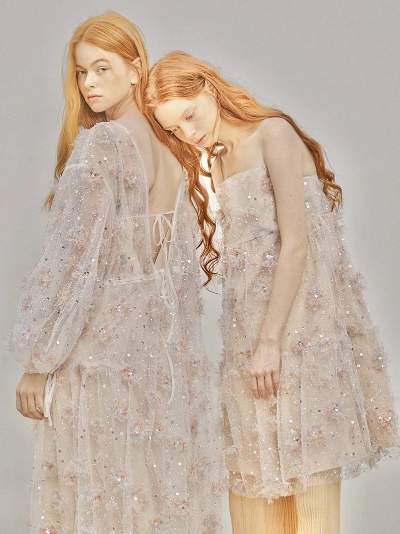 

Лидер продаж, трубка из бисера, пузырьковая бусина, белая вышитая ткань, свадебное платье, сетчатая ткань, ткань с блестками, женская одежда