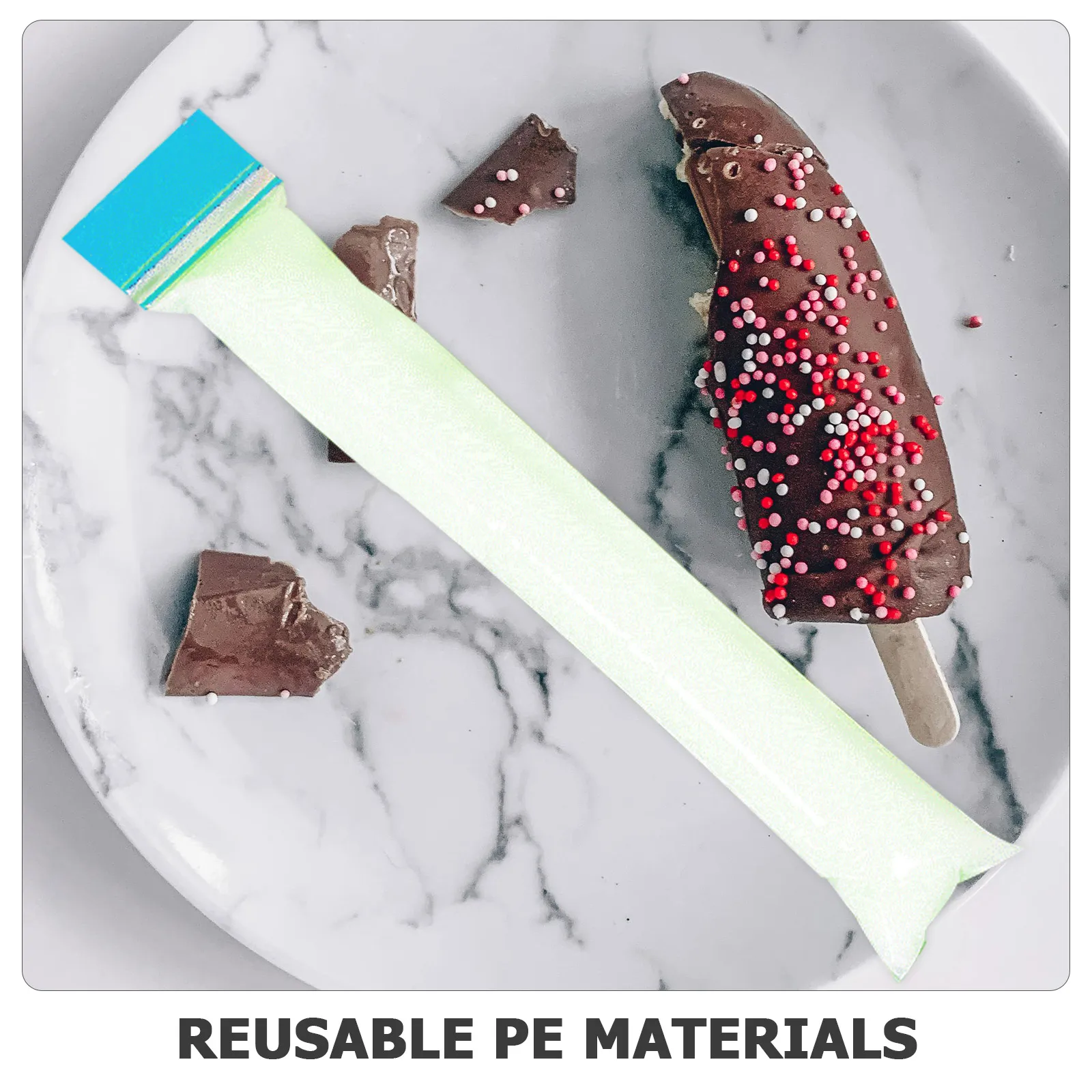 

100pcs Candy Reusable Sucker Making Pouches Portable Clear Diy Ice Snack Bags For Juice Milk Yogurt Summer Homemade Transparent