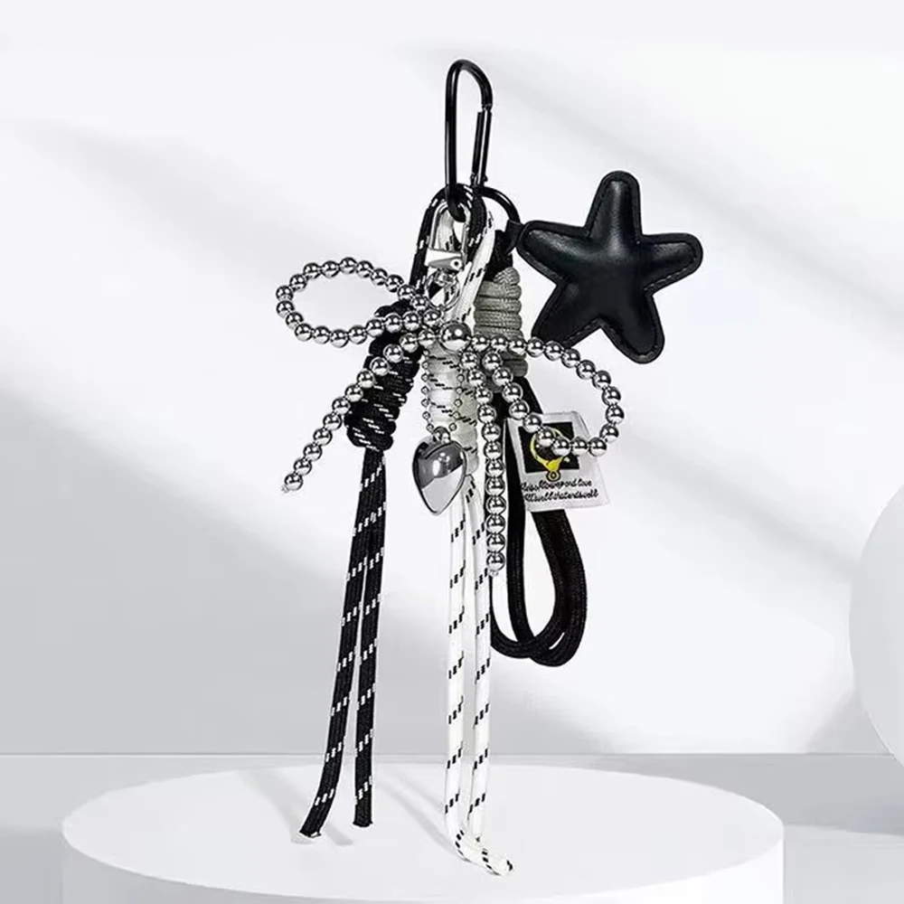 Fashion Bag Charms Bowknot Star Keychain Multifunctional Key Chain Pendant Exquisite Backpack Decoration Accessories Gift