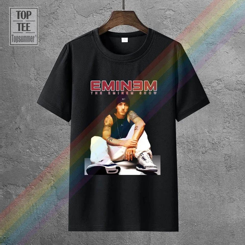 

Eminem Seated Show T-Shirt All Sizes New Streetwear Funny Print Clothing Hip-Tope Mans T-Shirt Tops Tees The New