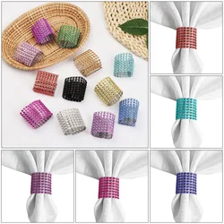 10pcs New Napkin Rings Chairs Buckles Crafts Rhinestone Bows Towel Holder Handmade Party Supplies Wedding Event Table Decoration
