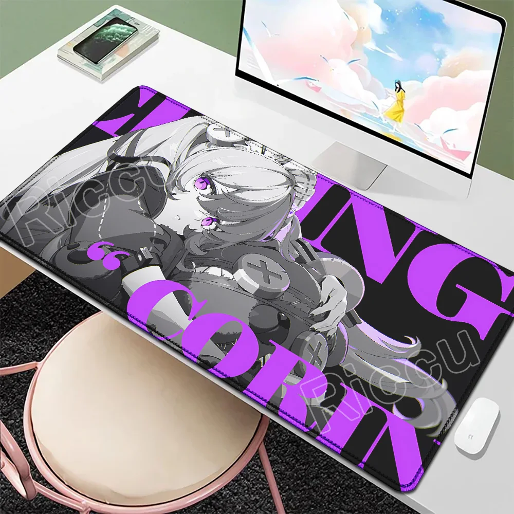 New Zenless Zone Zero Mouse Pad ZZZ Lucy Komaano Shindou Grace Corrin Weeks Nicole Demara Large Rubber Locking Edge Keyboard Mat