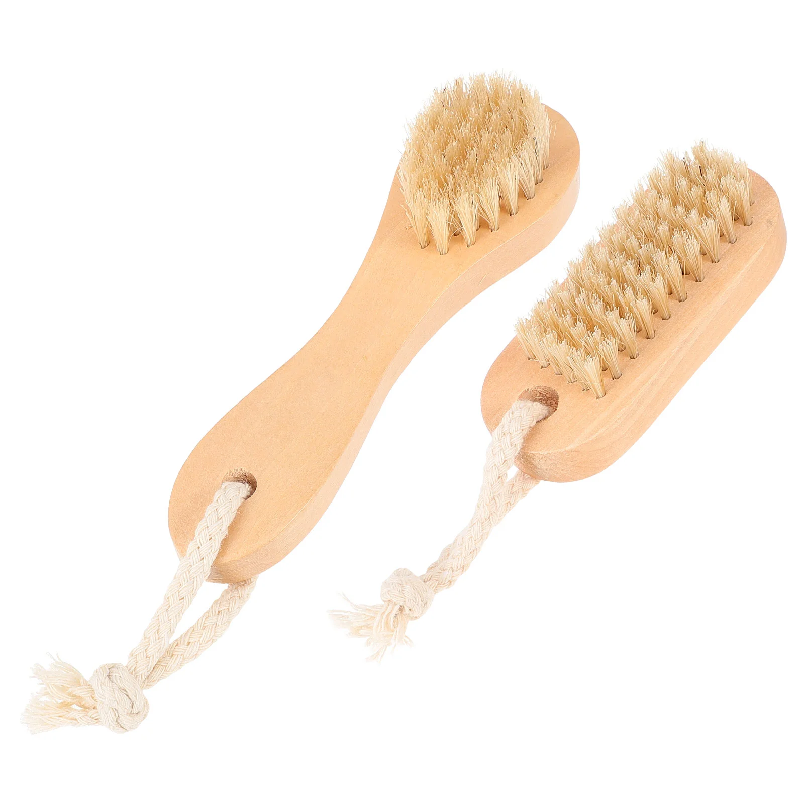 2 Stuks Hemu Pig Haar Borstel Gezichtsreiniging Huidverzorging Tool Gezicht Wassen Scrubber Exfoliërende Borstels Voor En